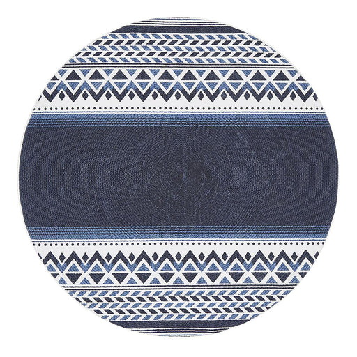 Lunki Navy Round Rug, Rugs, Ozark Home 