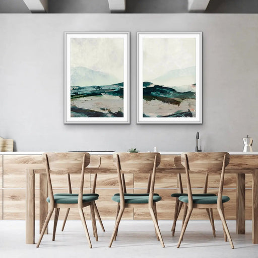 Land Ahoy - Two Piece Abstract Landcape Print Set by Dan Hobday, Wall Art, Ozark Home 