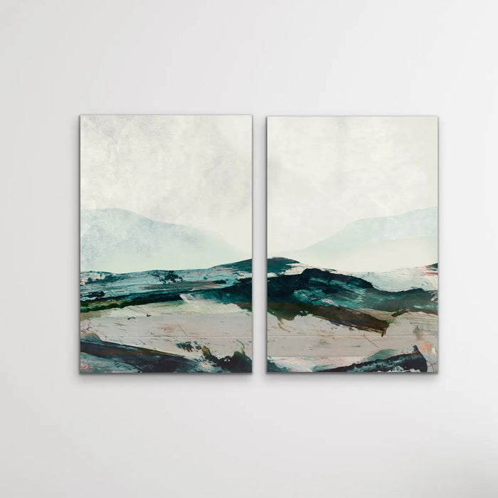 Land Ahoy - Two Piece Abstract Landcape Print Set by Dan Hobday, Wall Art, Ozark Home 