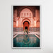 Leopard Loose In Marrakesh - Print of Leopard Next To Moroccan Style Pool, Wall Art, Ozark Home 