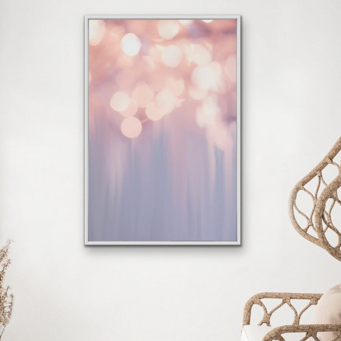 Light Show - Pastel Abstract Stretched Canvas Wall Art