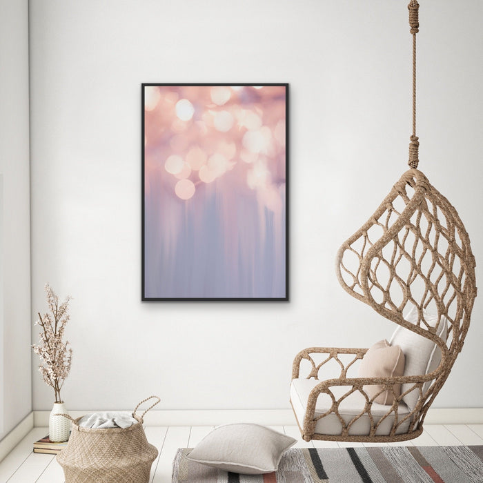 Light Show - Pastel Abstract Stretched Canvas Wall Art