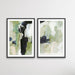 Lush - Two Piece Abstract Green Print Set by Dan Hobday, Wall Art, Ozark Home 