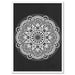 Mandala in Charcoal & White - Art Print - Ozark Home