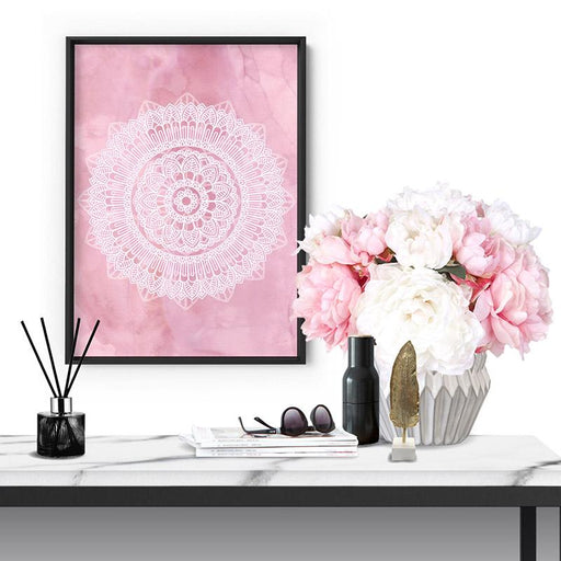 Mandala in Blush - Art Print - Ozark Home