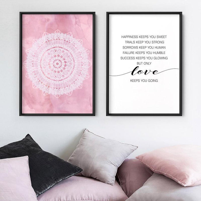 Mandala in Blush - Art Print - Ozark Home