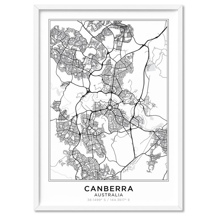 City Maps / CANBERRA - Art Print, Wall Art, Ozark Home 