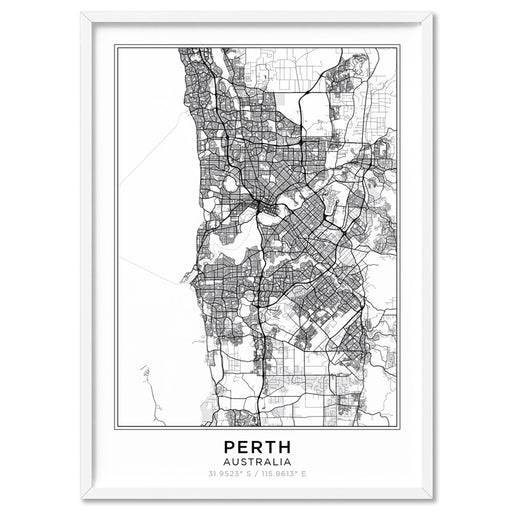 City Maps / PERTH - Art Print, Wall Art, Ozark Home 