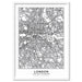 City Maps / LONDON - Art Print, Wall Art, Ozark Home 