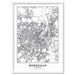 City Maps / BORDEAUX - Art Print, Wall Art, Ozark Home 