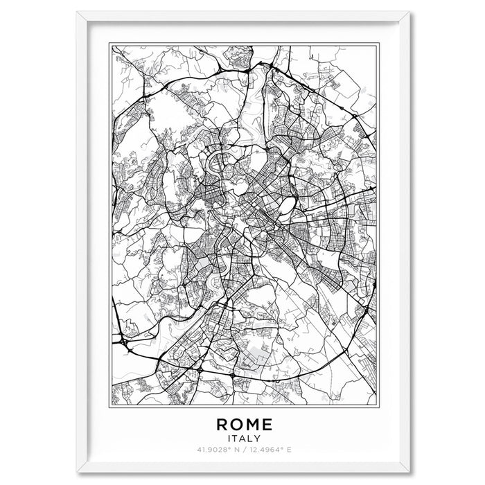 City Maps / ROME - Art Print, Wall Art, Ozark Home 