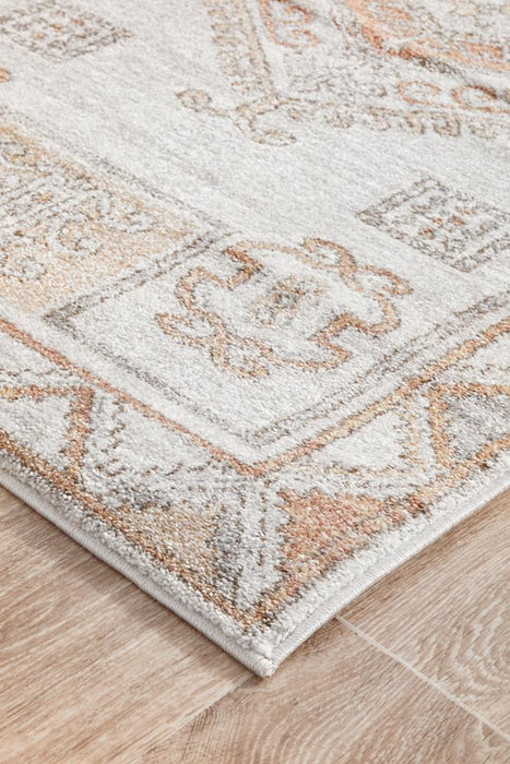 Malatya Natural Stonewashed Aztec Medallion Contemporary Runner Rug, Rugs, Ozark Home 