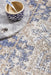 Zardab Ocean Blue Transitional Star Contemporary Round Rug, Rugs, Ozark Home 