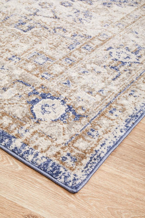 Zardab Ocean Blue Transitional Star Contemporary Rug, Rugs, Ozark Home 