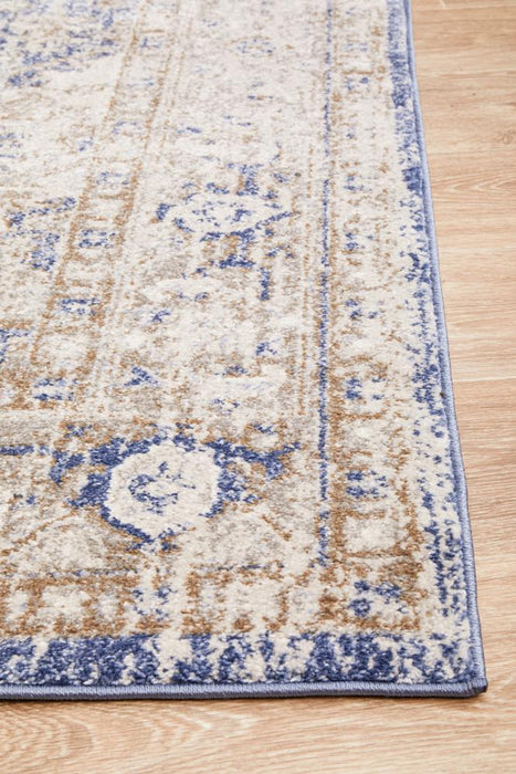 Zardab Ocean Blue Transitional Star Contemporary Rug, Rugs, Ozark Home 