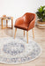 Zardab Navy Transitional Grid Contemporary Round Rug, Rugs, Ozark Home 
