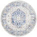 Zardab Navy Transitional Grid Contemporary Round Rug, Rugs, Ozark Home 