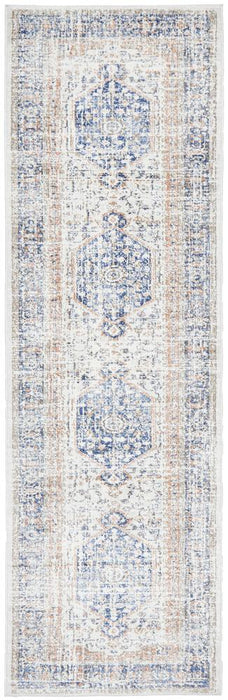 Zardab Navy Transitional Grid Contemporary Runner Rug, Rugs, Ozark Home 