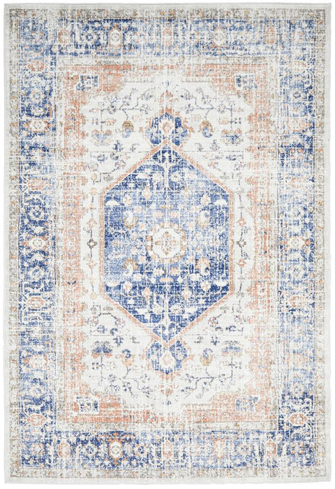 Zardab Navy Transitional Grid Contemporary Rug, Rugs, Ozark Home 