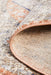 Zardab Peach Transitional Grid Contemporary Round Rug, Rugs, Ozark Home 
