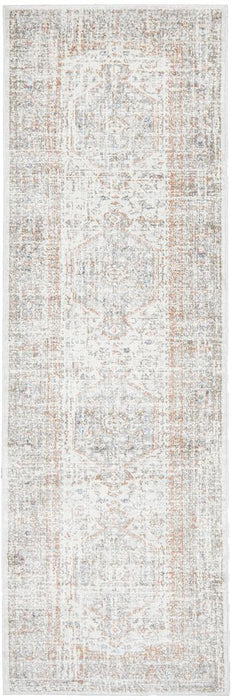 Zardab Silver Transitional Grid Contemporary Runner Rug, Rugs, Ozark Home 