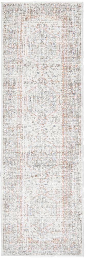 Malatya Silver Stonewashed Aztec Medallion Contemporary Rug, Rugs, Ozark Home 