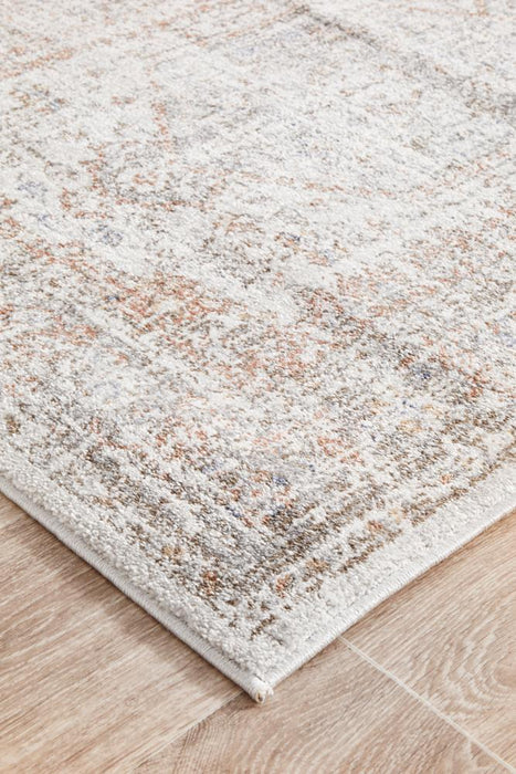 Zardab Silver Transitional Grid Contemporary Runner Rug, Rugs, Ozark Home 