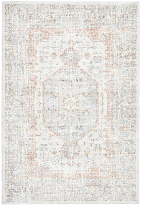 Zardab Silver Stonewashed Transitional Grid Contemporary Rug, Rugs, Ozark Home 