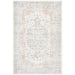 Malatya Silver Stonewashed Aztec Medallion Contemporary Rug, Rugs, Ozark Home 