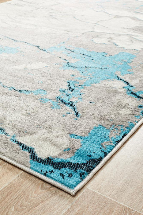 Meydan Blue & Grey Fractured Sky Contemporary Rug, Rugs, Ozark Home 