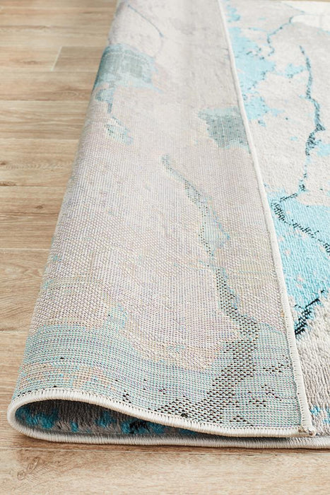 Meydan Blue & Grey Fractured Sky Contemporary Rug, Rugs, Ozark Home 