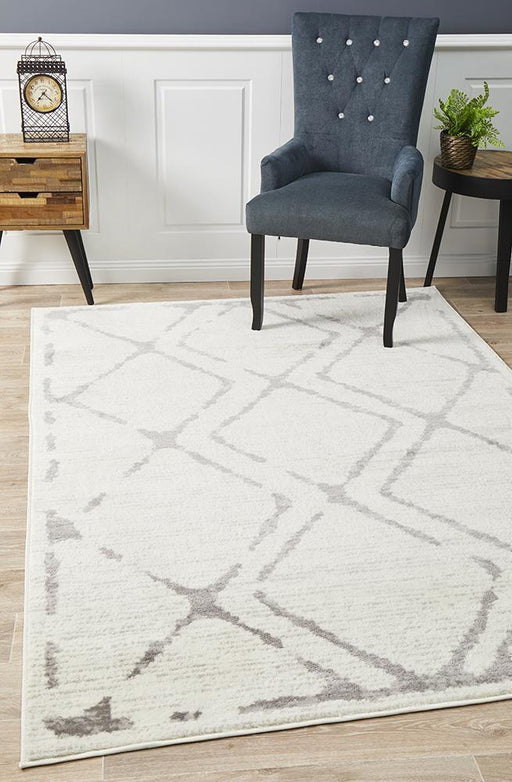 Meydan Grey & White Faded Diamond Contemporary Rug, Rugs, Ozark Home 