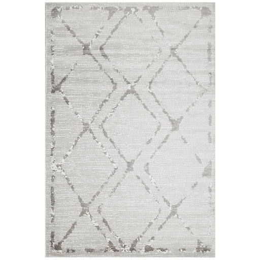 Meydan Grey & Silver Faded Diamond Contemporary Rug, Rugs, Ozark Home 