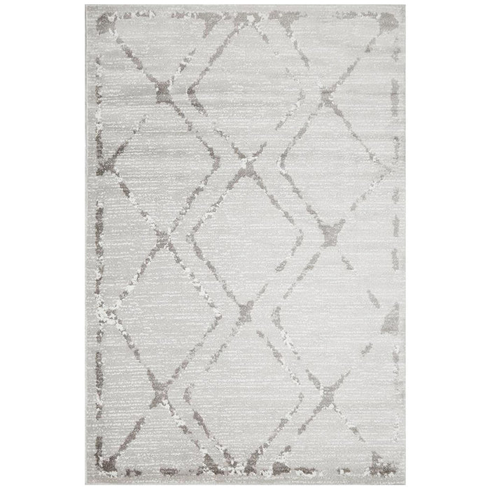 Meydan Grey & Silver Faded Diamond Contemporary Rug, Rugs, Ozark Home 