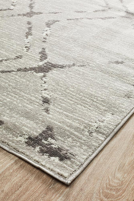 Meydan Grey & Silver Faded Diamond Contemporary Rug, Rugs, Ozark Home 