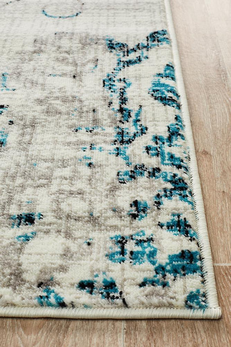 Meydan Blue & Grey Faded Mandara Contemporary Rug, Rugs, Ozark Home 