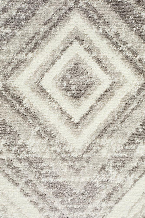 Meydan Grey & Silver Geometric Diamonds Contemporary Rug, Rugs, Ozark Home 