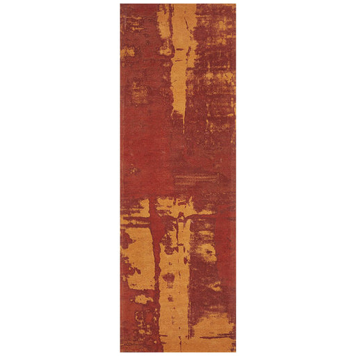 Manali Paprika Abstract Paint Streak Contemporary Runner Rug, Rugs, Ozark Home 