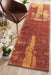 Manali Paprika Abstract Paint Streak Contemporary Runner Rug, Rugs, Ozark Home 