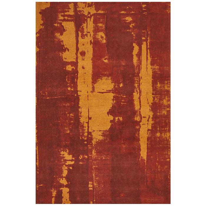 Manali Paprika Abstract Paint Streak Contemporary Rug, Rugs, Ozark Home 