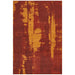 Manali Paprika Abstract Paint Streak Contemporary Rug, Rugs, Ozark Home 