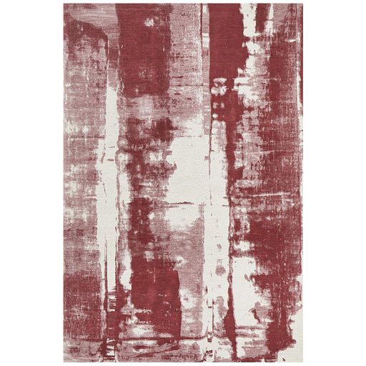 Manali Rose Abstract Paint Streak Contemporary Rug, Rugs, Ozark Home 