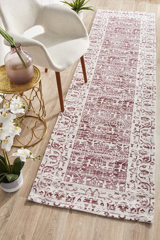 Manali Rose Transitional Floral Medallion Contemporary Runner Rug, Rugs, Ozark Home 