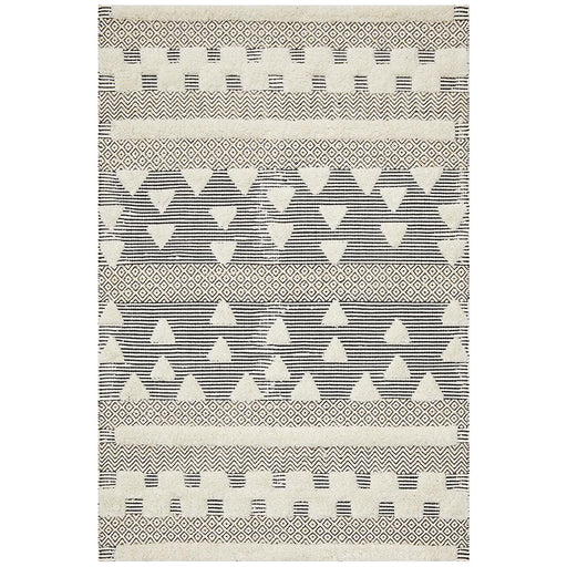 Madurai Ivory Hand Tufted Shape Flatwoven Contemporary Rug, Rugs, Ozark Home 