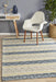 Madurai Silver Navy & Yellow Combined Pattern Flatwoven Contemporary Rug, Rugs, Ozark Home 