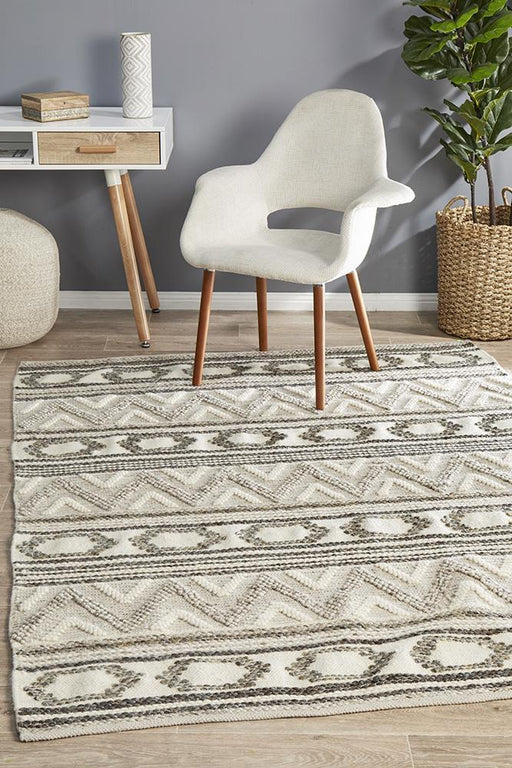 Madurai Stone Combined Pattern Flatwoven Contemporary Rug, Rugs, Ozark Home 