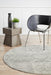 Serap Grey & Silver Round Zelda Contemporary Rug, Rugs, Ozark Home 