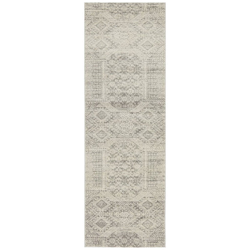 Serap Grey & Silver Zelda Contemporary Runner Rug, Rugs, Ozark Home 