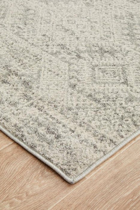 Serap Grey & Silver Zelda Contemporary Runner Rug, Rugs, Ozark Home 