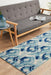 Serap Whimsical Blue Abstract Ocean Contemporary Runner Rug, Rugs, Ozark Home 